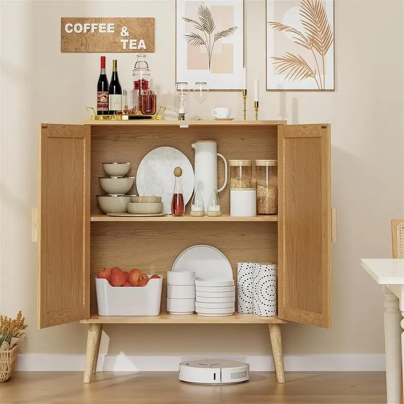 uffet Cabinet with Adjustable Shelf - 11.8D x 27.6W x 31.3H