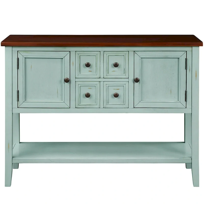 Modern Buffet Sideboard Console Table with Bottom Shelf
