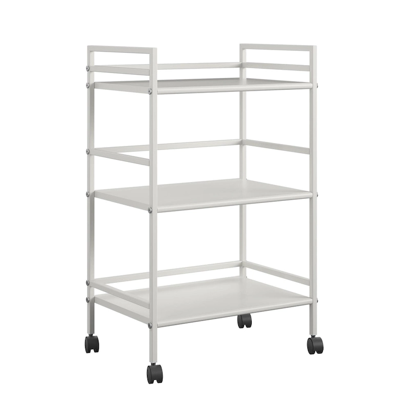 Emerald 3 Shelf Metal Rolling Utility Cart