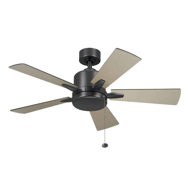 Kichler Lighting Lucian II 42 inch Indoor Satin Black Ceiling Fan