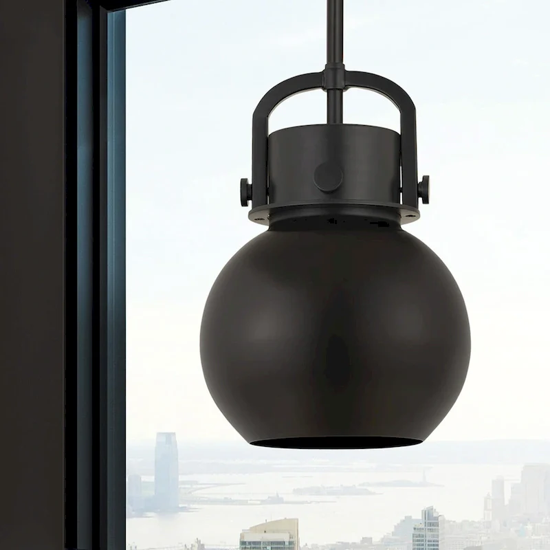 Innovations Lighting Newton Metal Sphere - 1 Light 8  Stem Hung Pendant