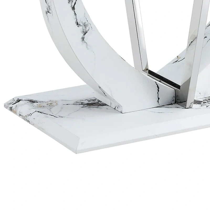 Modern Stylish Rectangular Coffee Table with Glass Top and Wooden Base