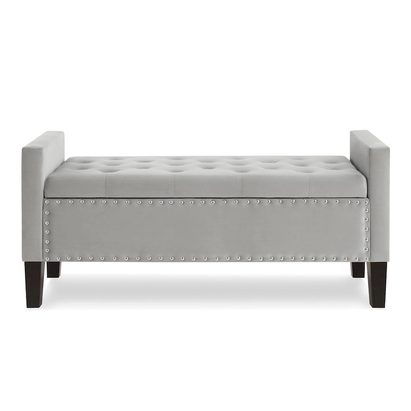 Entryway Living Room Soft Padded Seat with Armrest,Bed Bench