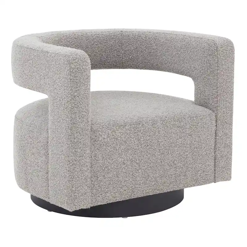 SAFAVIEH Couture Cela Swivel Chair (Fully Assembled) - 31.1 W x 28.4 L x 26.8 H - 31Wx28Dx27H