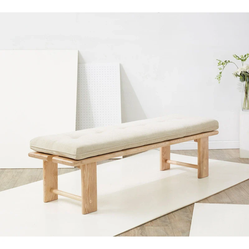 Rasema Modern Cushion Bench - 61W x 19D x 18H