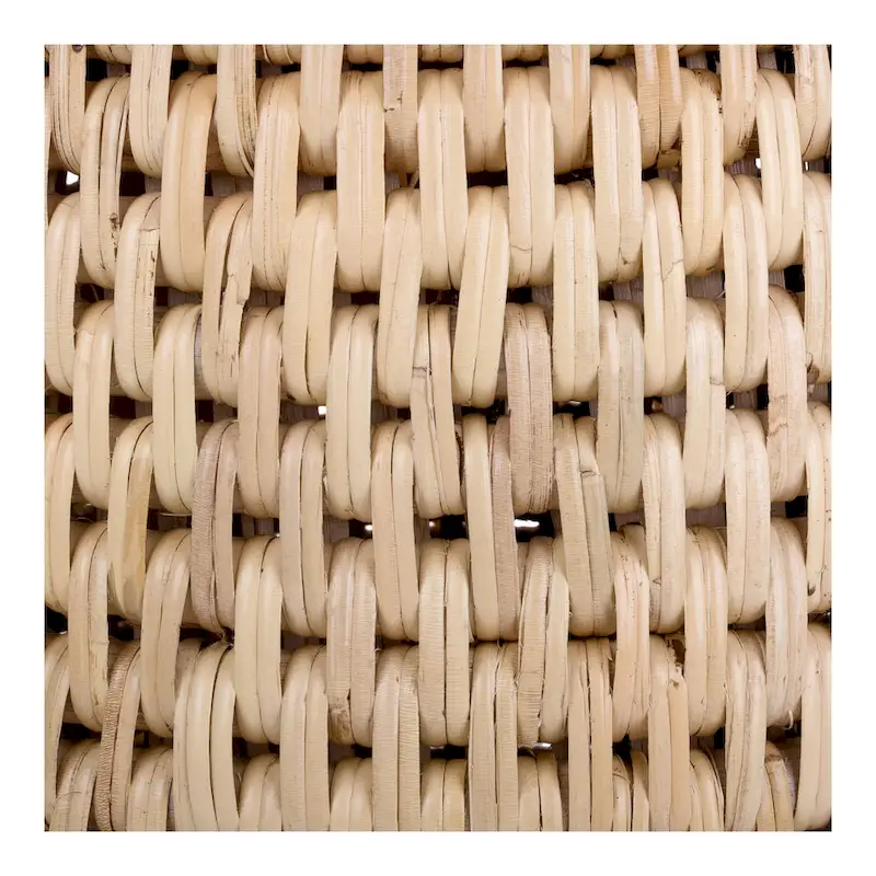 Kamari Rattan Coffee Table & Side/End Table w/ Wood Top