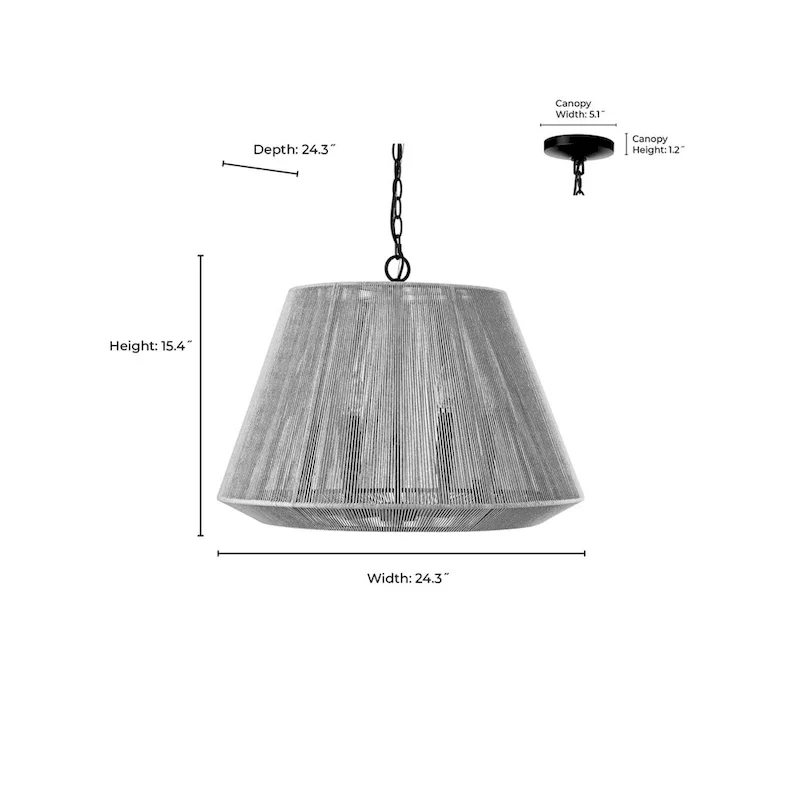 Millennium Lighting Sterling 3 Light Pendant Fixture