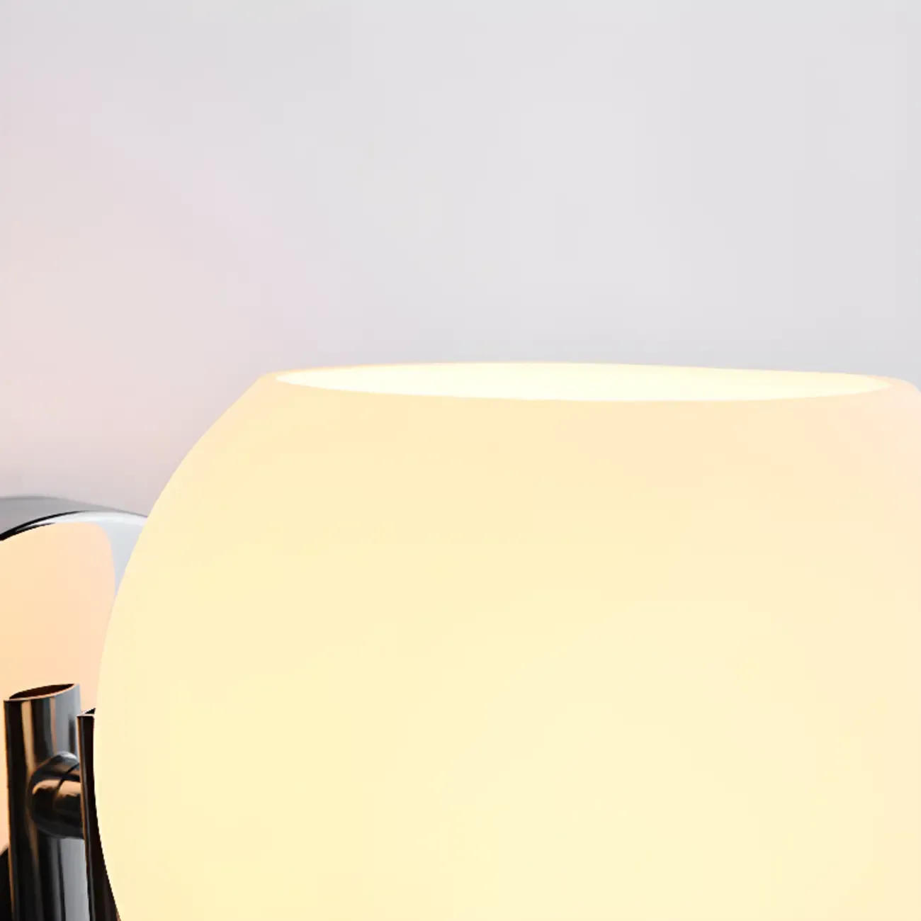 Modern Globe Bathroom Vanity Light with Chrome Finish