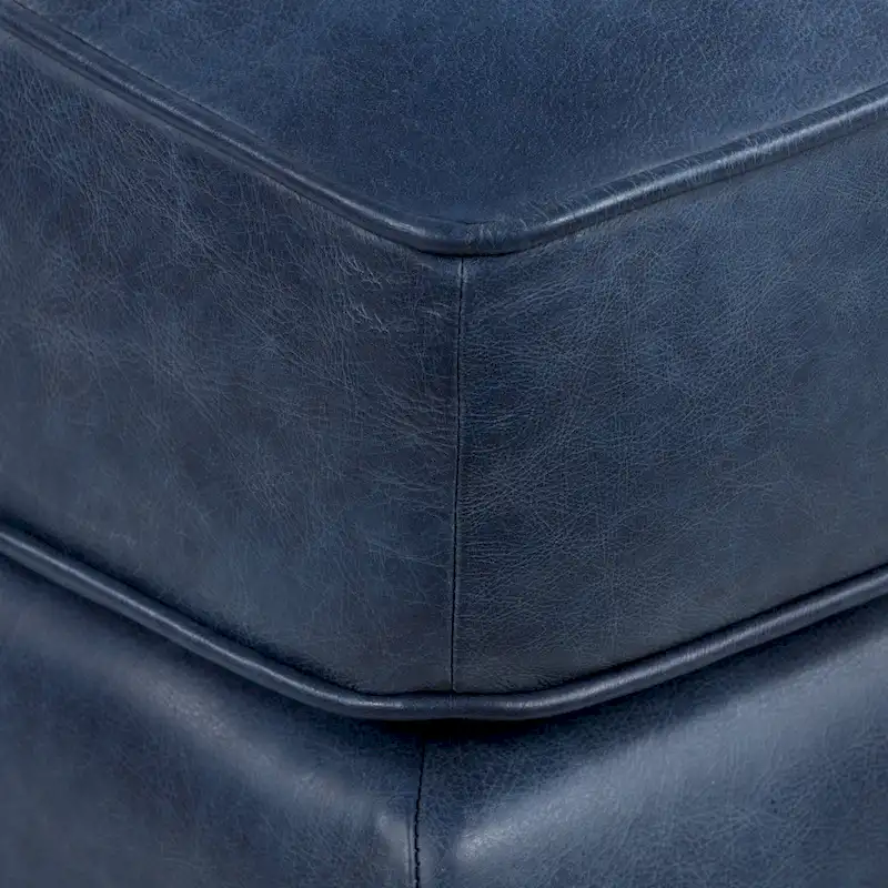 Poly & Bark Essex Ottoman - Full Grain Genuine Italian Leather