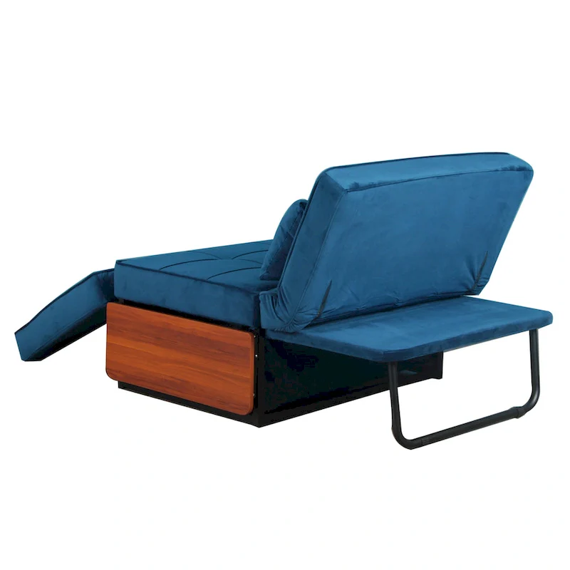 Furniture of America Hattie Assembled Convertible Cocktail Ottoman-Futon