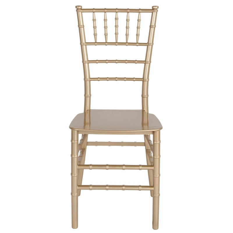 Resin Stackable Chiavari Chair - 15W x 18.75D x 35H - 15W x 18.75D x 35H