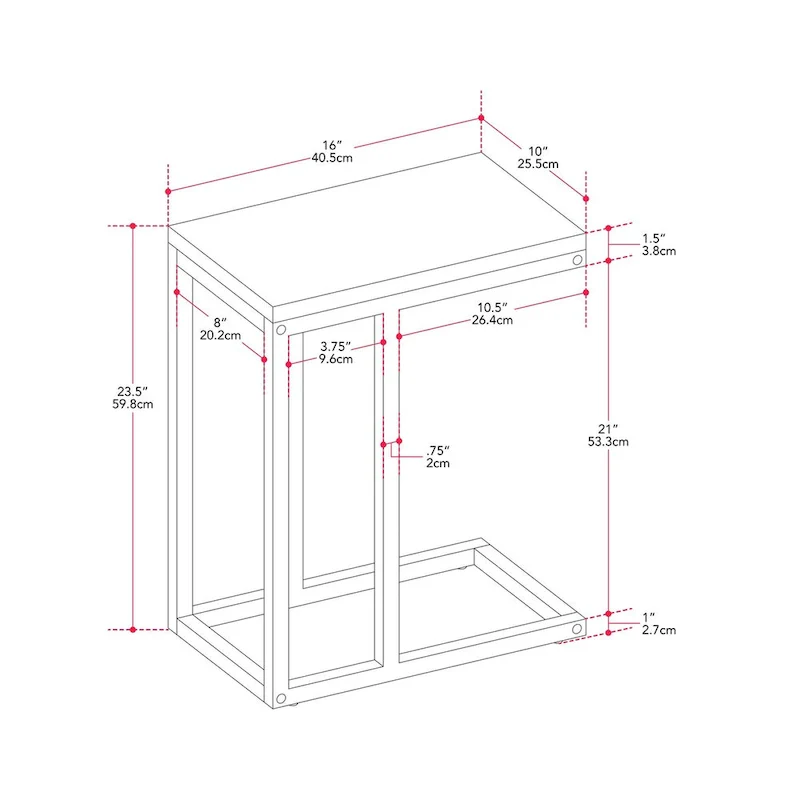 Harmony Narrow Side Table
