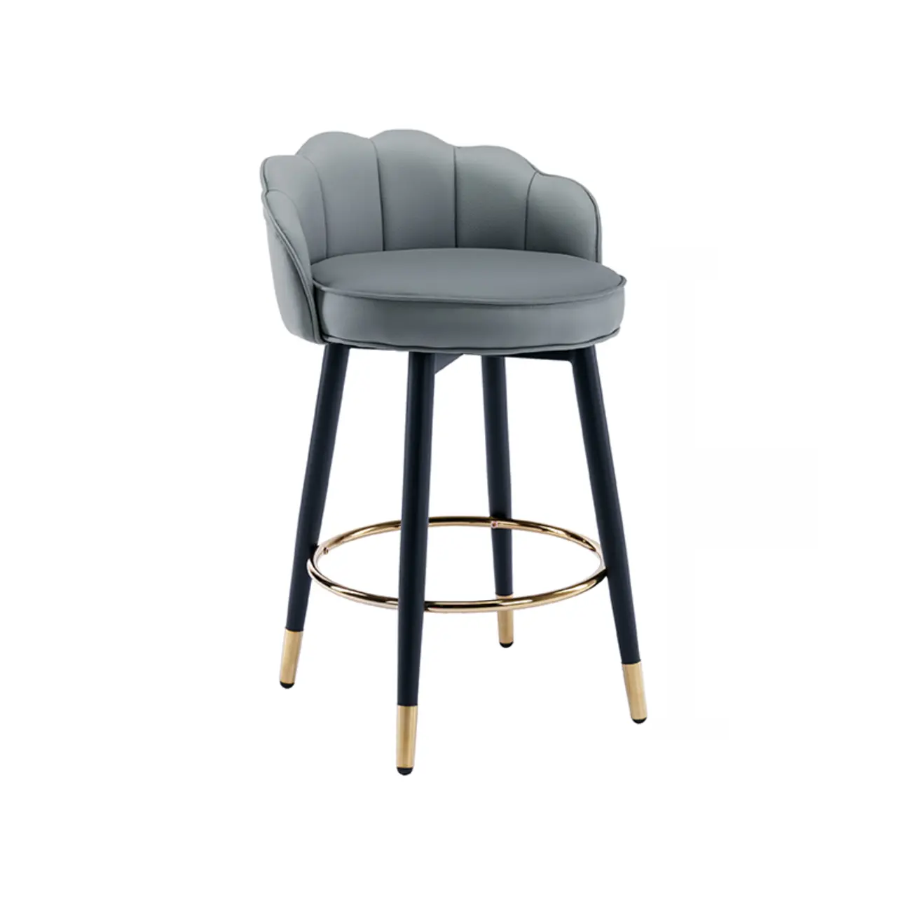 360¡ã Swivel Leather Bar Stool Counter Height