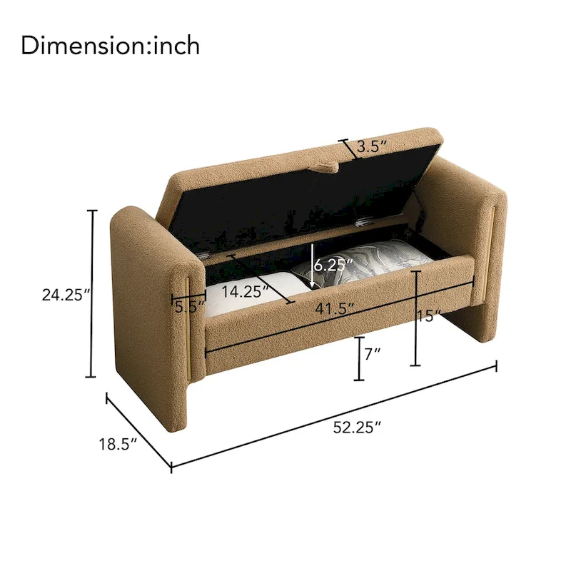 Modern Teddy Bed End Bench