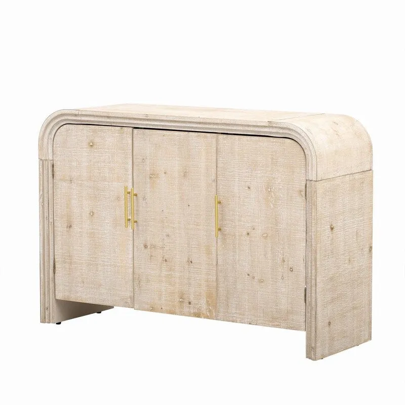 47.2 W Sideboard with Gold Handles and Adjustable Dividers - N/A