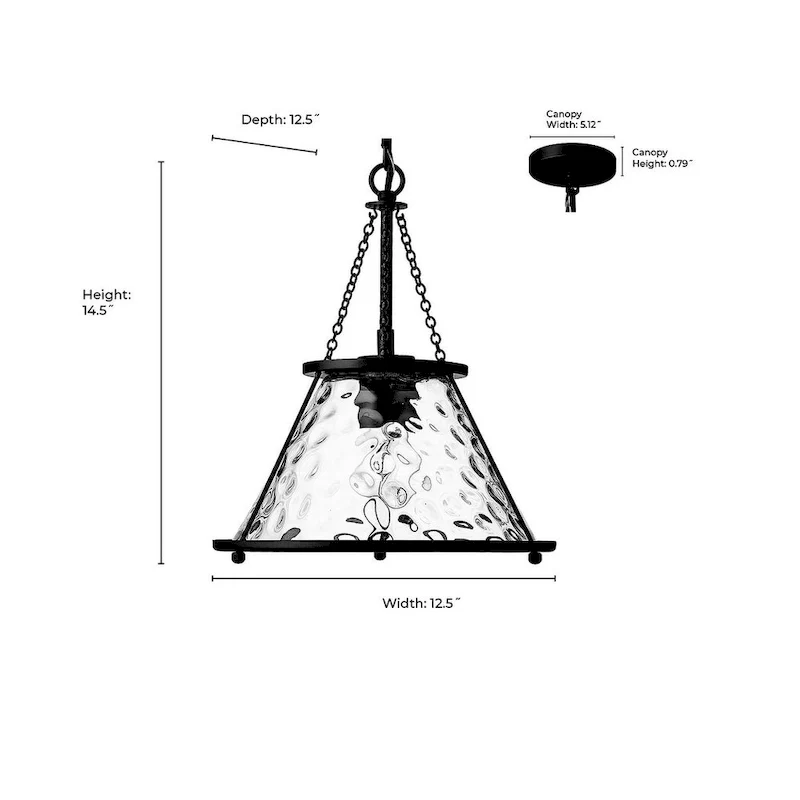 Millennium Lighting Javis 1 Light Pendant Fixture