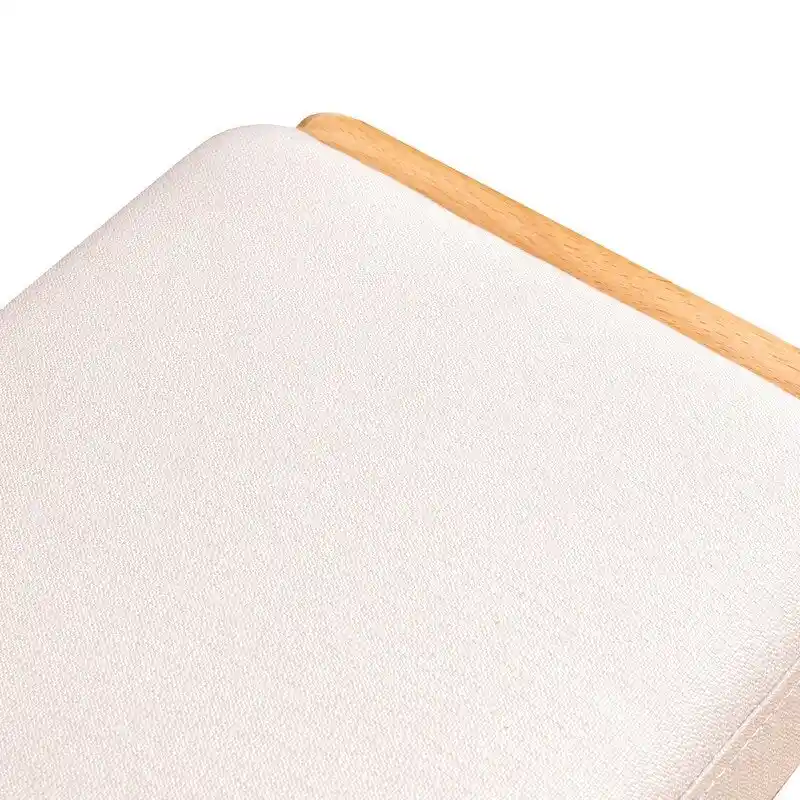 Solid Wood Shoe Bench with High Rebound Sponge Cushion