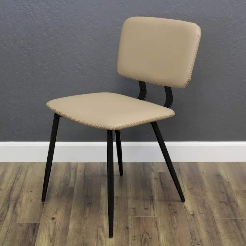 Multi-Color Faux Leather Dining Chair, Single Seat