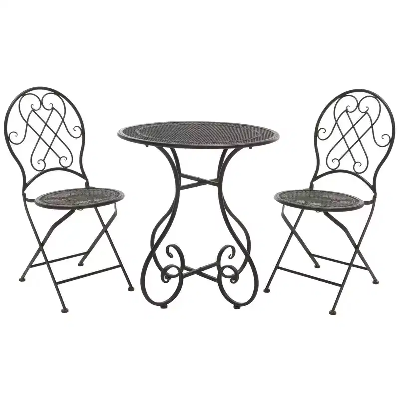 Adriel 3 Piece Bistro Set - Indoor/Outdoor - PAT5031 - Safavieh