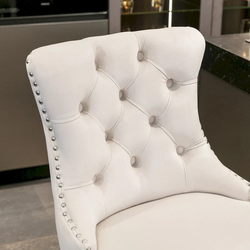 Velvet Upholstered Barstools