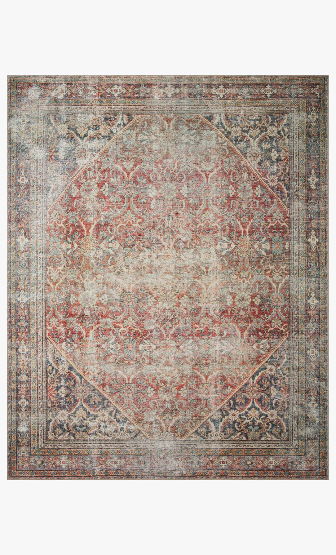 Georgie Red / Navy Rug