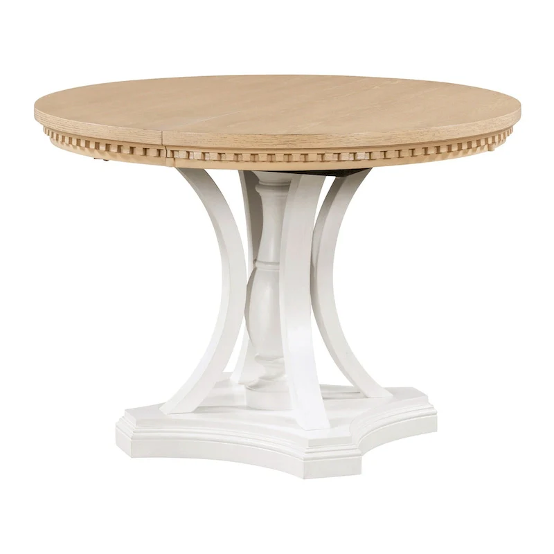 Nestfair Retro 5-piece Dining Set with 4 Chairs and Extendable Table