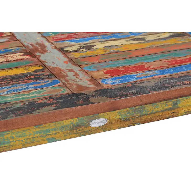 Chic Teak Square Coffee Table made from Recycled Teak Wood Boats