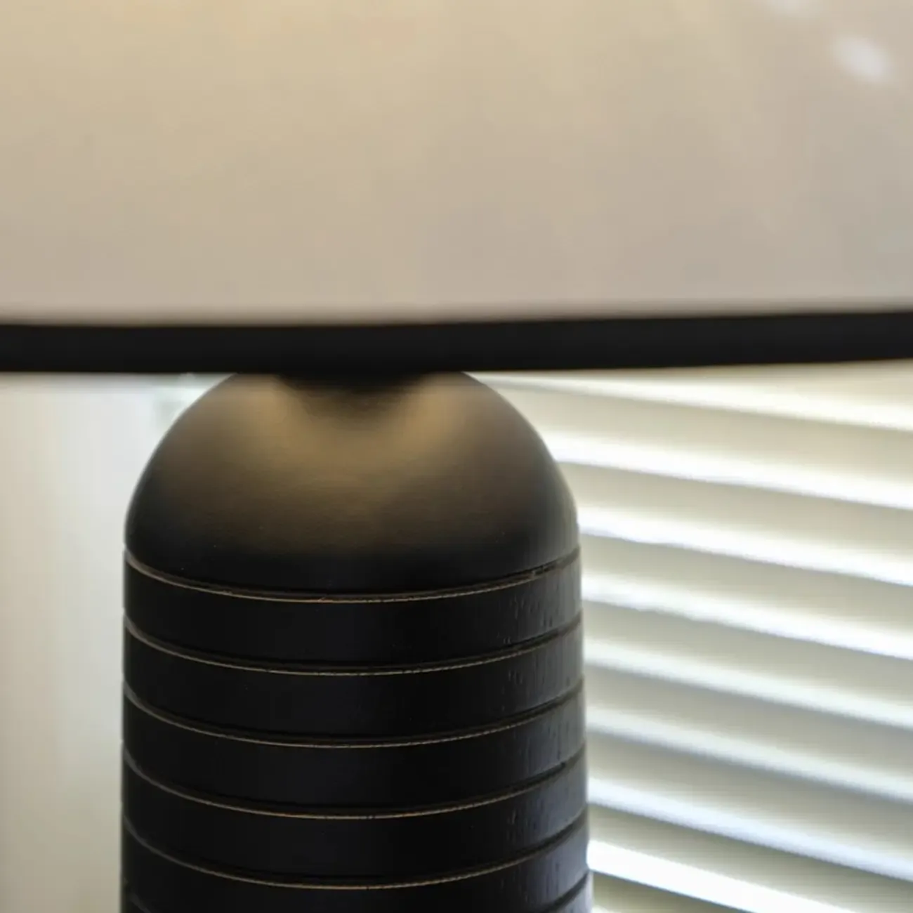 Wooden Cone Shade LED Desk Lamp, Modern Style