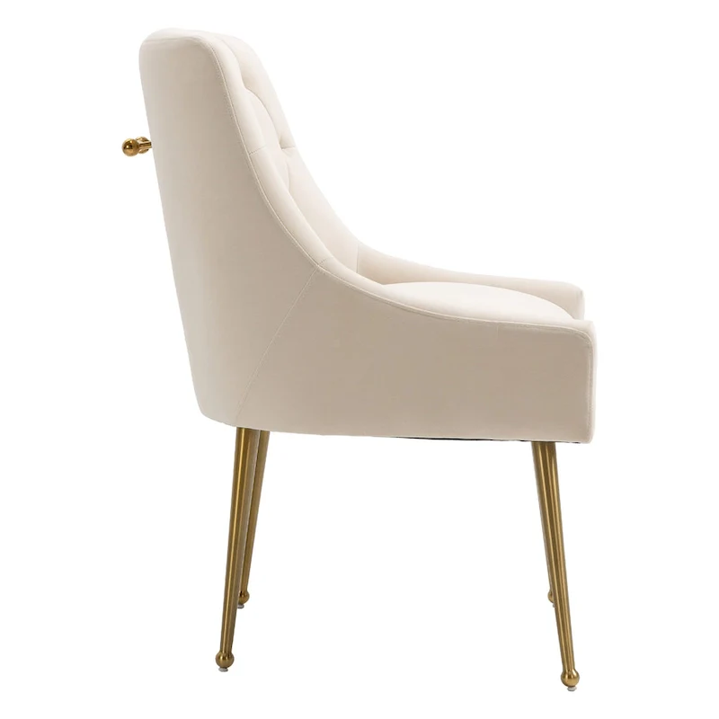 Tufted Velvet Upholstered Accent Dining Chairs Side Chairs (Set of 2)