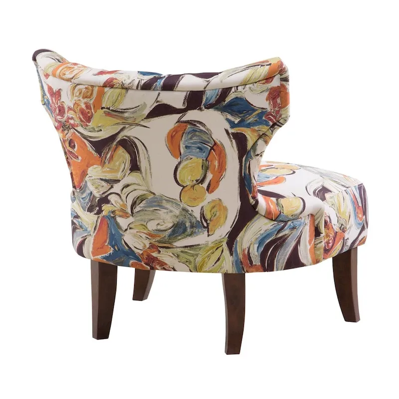 Bree Hourglass Tufted Armless Chair