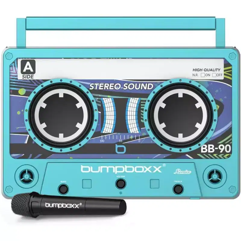 Refurbished: Bumpboxx Remix Bluetooth Speaker, Neon Blue - Manufacturer Refurbished