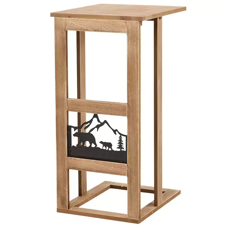 The Lakeside Collection Rustic Lodge Style Side Sofa Table -