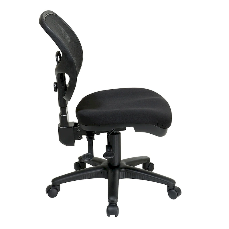 Ergonomic Armless Task Chair with Back