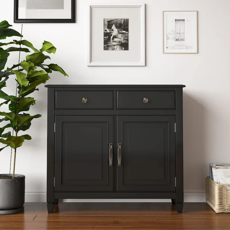 40 Wide Solid Wood Traditional Entryway Storage Cabinet - 40w x 15d x 36 h