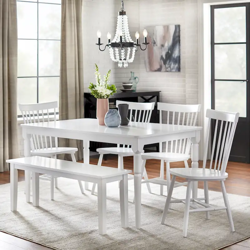 Simple Living Parma Dining Set with Dining Bench