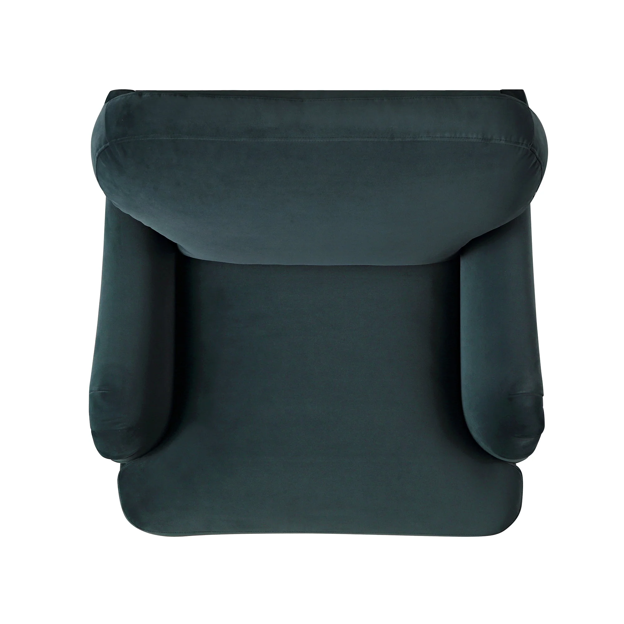 Aegean Blue Velvet Sofa, 1-Seater