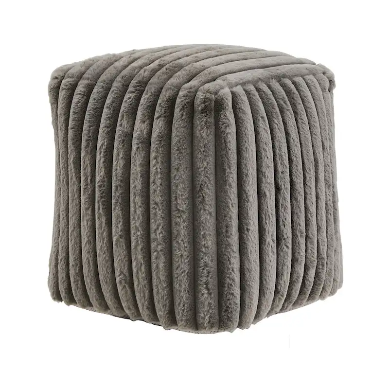 Upholstered Square Pouf Ottoman