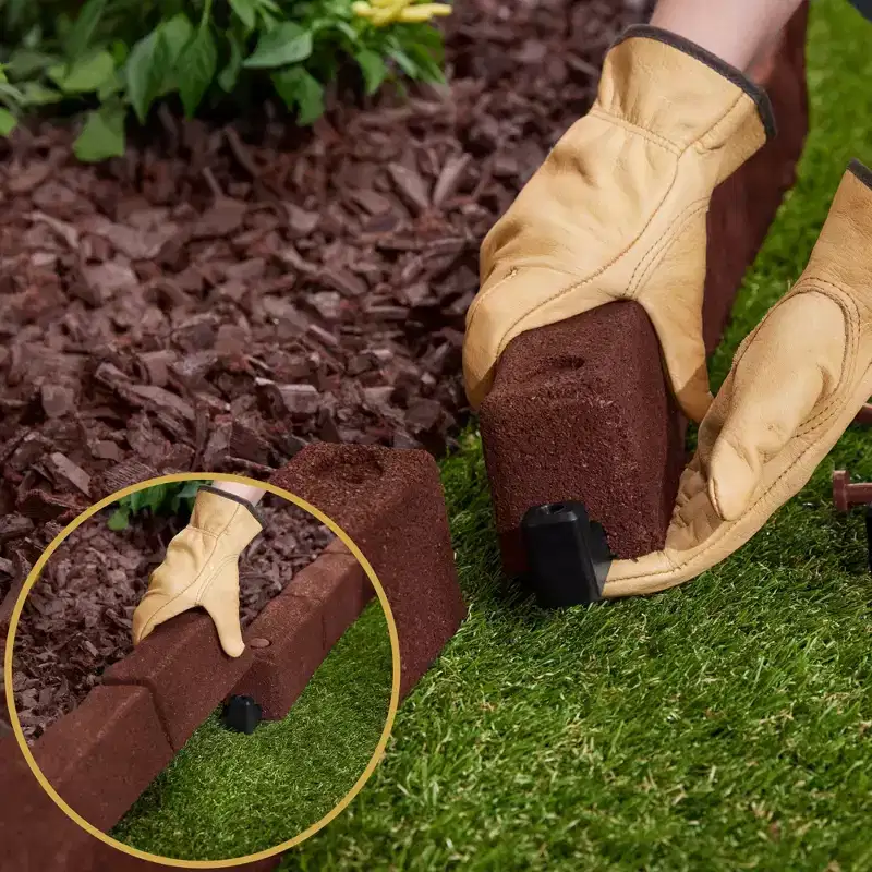 Cobblestone SmartLoc Rubber Landscape Edging
