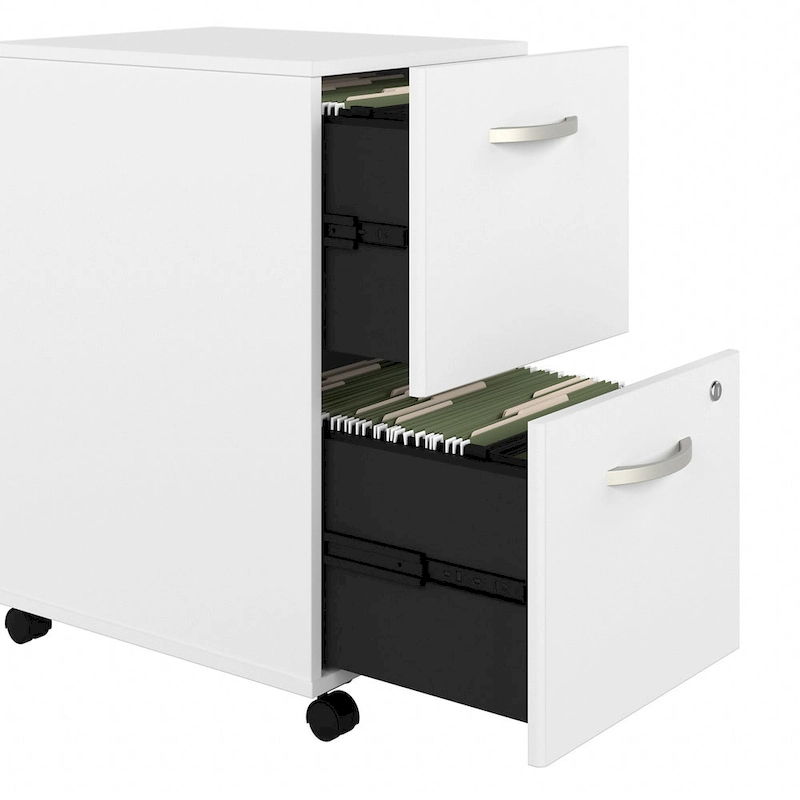 Hybrid 2 Drawer Mobile File Cabinet by Bush Business Furniture