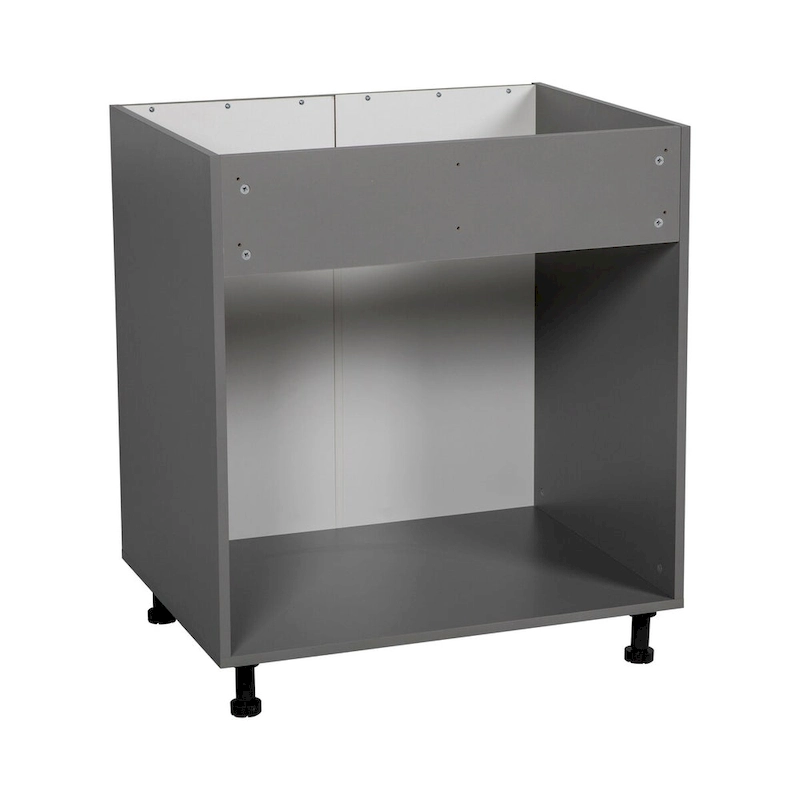 33  Sink Base Cabinets-High Double Door-Grey - 33 x 34 1/2 x 23 3/8