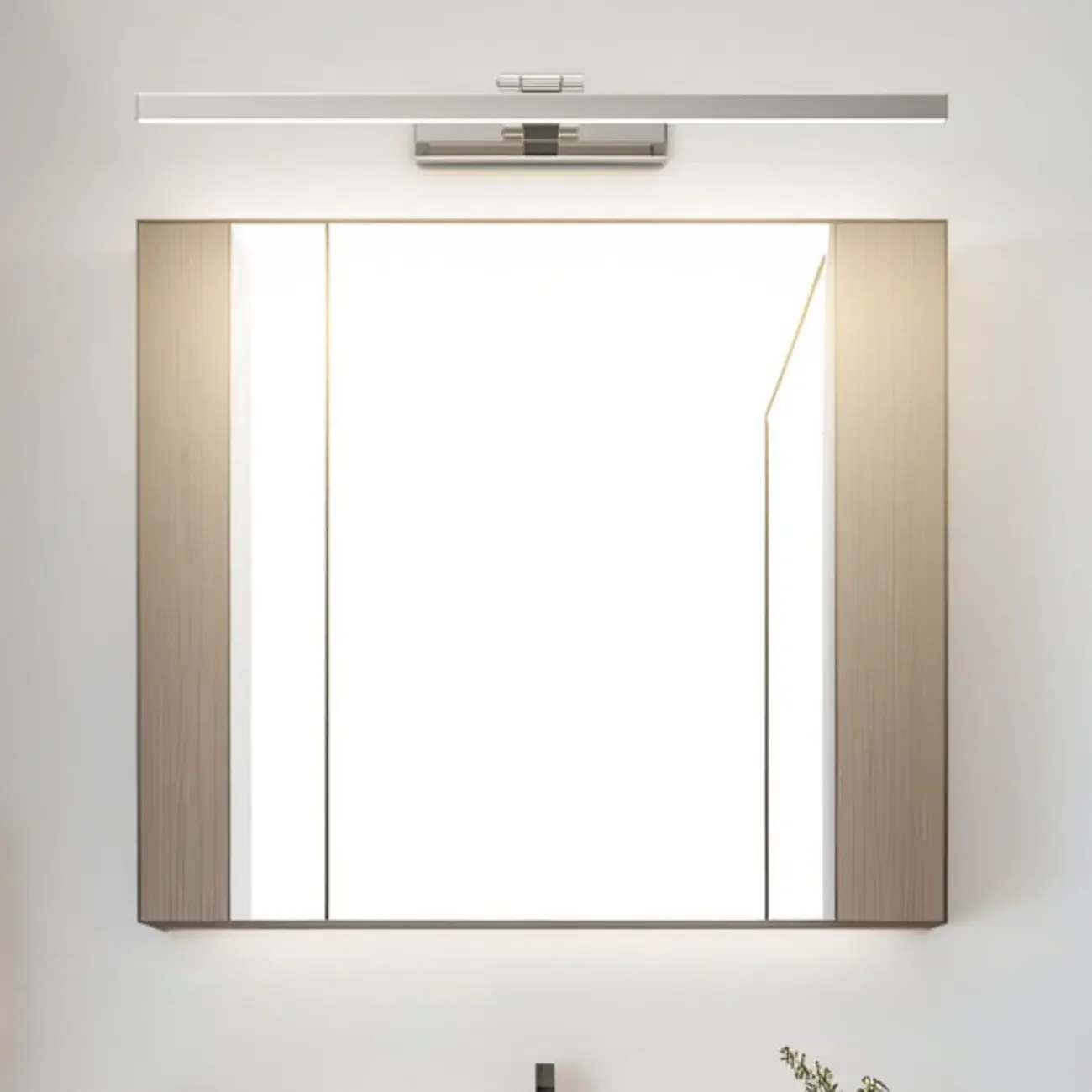 White Linear LED Wall-Mounted Vanity Light with Modern Style