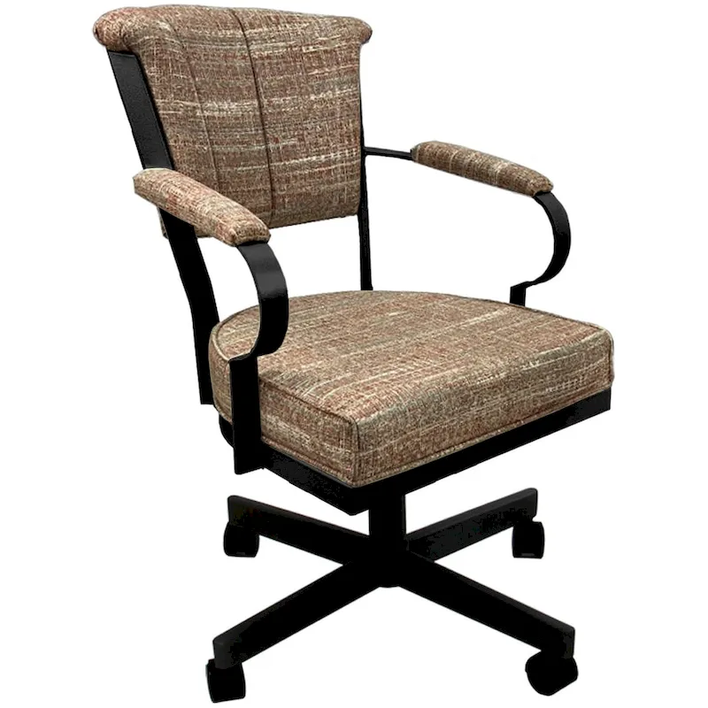 Miami Swivel Metal Caster Chair on Reading Base - 18 High Seat
