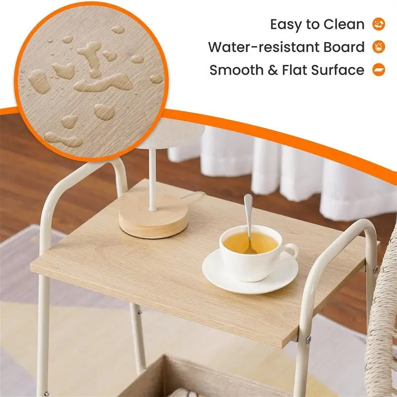 Side Table Set of 2 - 16.93D x 14.57W x 24.02H