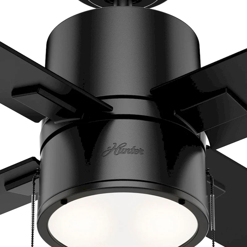 Hunter 52  Beck Ceiling Fan with LED Light Kit and Pull Chain - Transitional, Modern, Industrial, Farmhouse