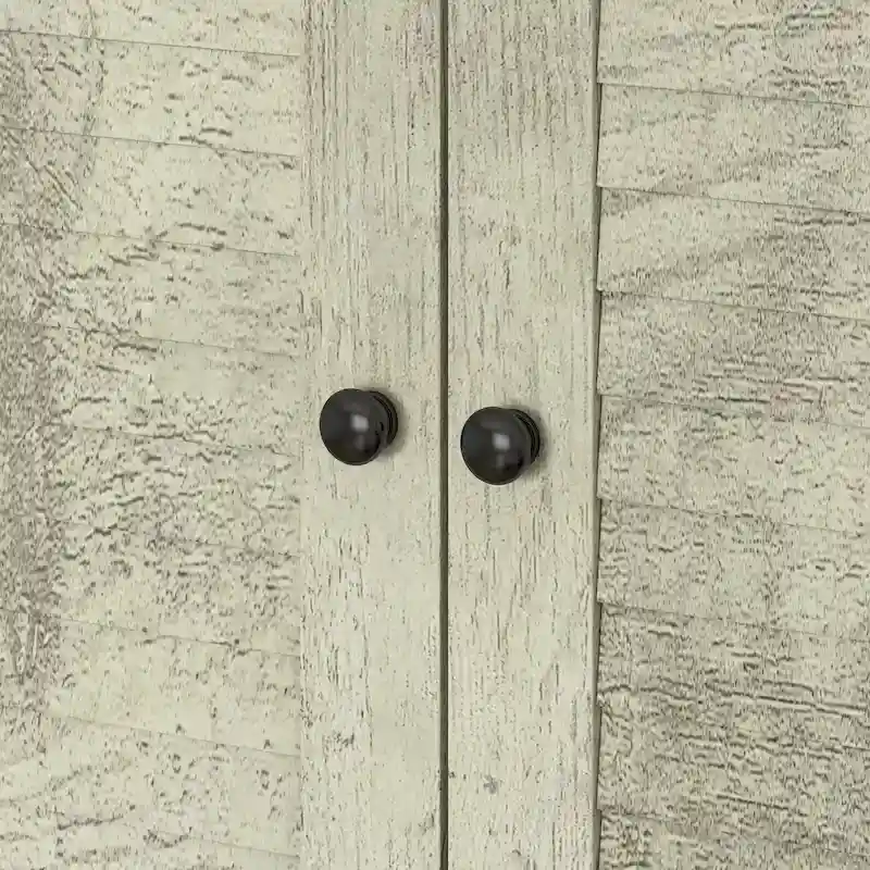 Wardrobe Armoire Closet 59W Large Freestanding Wardrobe Cabinet White