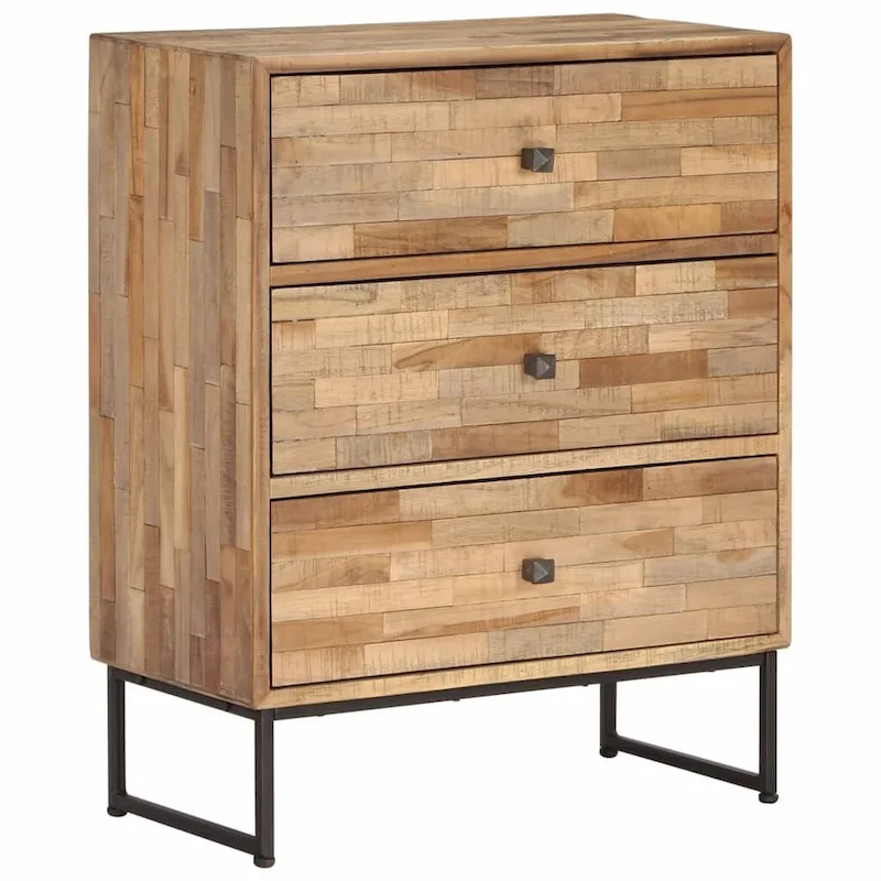 vidaXL Sideboard Reclaimed Teak Wood 23.6 x11.8 x29.5