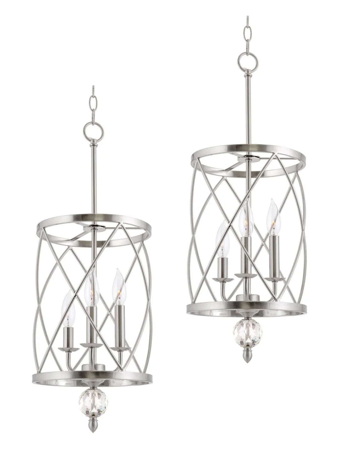Eleanor 27 3-Light Modern Foyer Light Pendant Chandelier