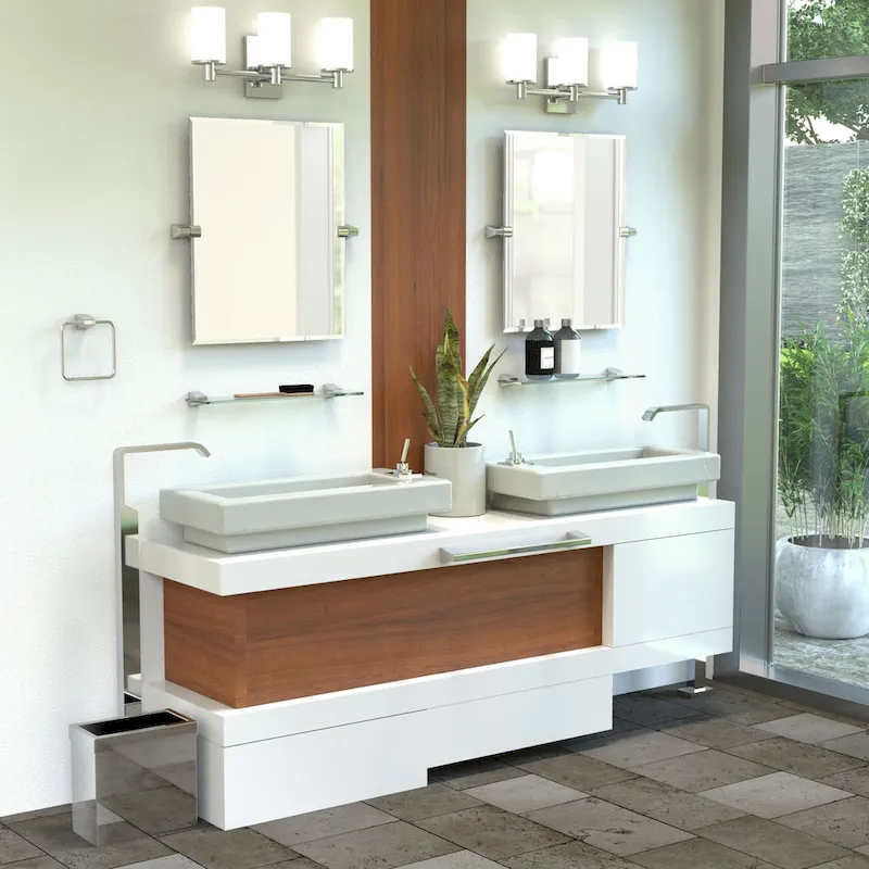 Gatco 5656 A-Line 20  Glass Bathroom Shelf