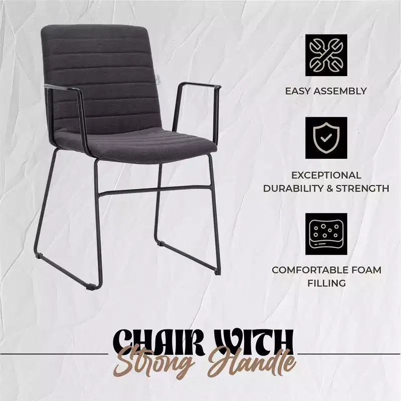 LeisureMod Ergonomic Office Chair Upholstered in Leather/Polyester with Powder-Coated Stainless Steel Frame Padded Seat and Back Zylar Collection