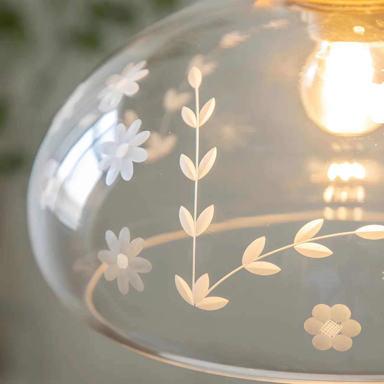 Rustic Wood Clear Glass Swing Arm Wall Light